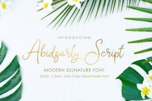 Abidzarly: Bold Script Font for Crafters