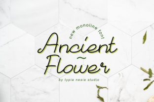 Ancient Flower Font: Elegant Script for Digital Marketing