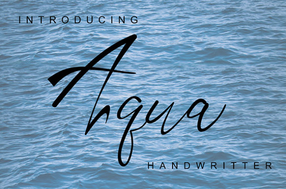 Aqua: A Friendly Script Font
