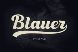Blauer: A Modern Script Font for Creative Projects