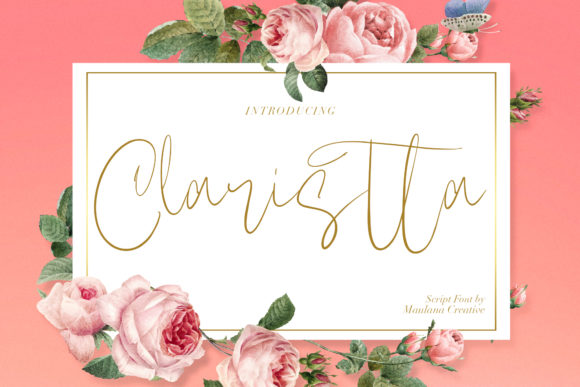 Claristta: A Handcrafted Script Font