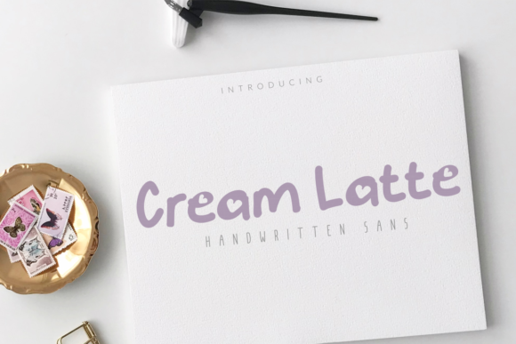 Cream Latte: A Handwritten Font for Editorial Grace