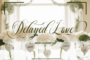 Delayed Love Font: Elegant Script Amp