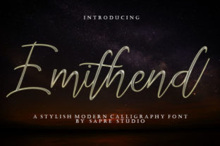 Emithend: A Script Font for Real-World Design