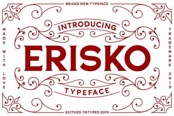 Erisko: A Vintage Typeface with Timeless Charm
