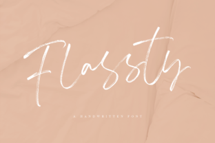 Flassty: A Beautiful Script Font