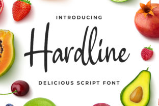 Hardline Font: Modern Script for Craft Projects