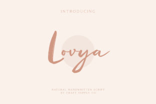 Lovya: A Script Font for Creative Projects