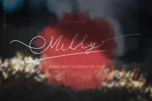 Milly Signature: A Handwritten Font with Heart