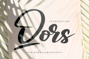 Qors: A Script Font for Impactful Design