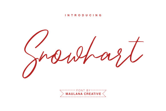 Snowhart: A Script Typeface for Modern Design