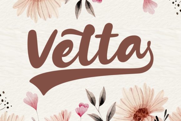 Velta: A Handwritten Font for Editorial Elegance