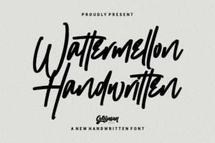 Wattermellon: A Bold Handwritten Font